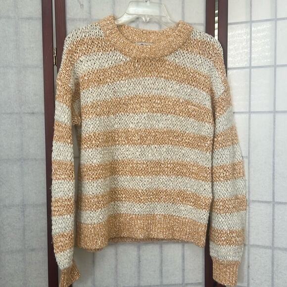 MADEWELL BAEZ KNITTED PULLOVER STRIPED‎ LONG SLEEVE SWEATER SIZE XXS - Picture 1 of 8